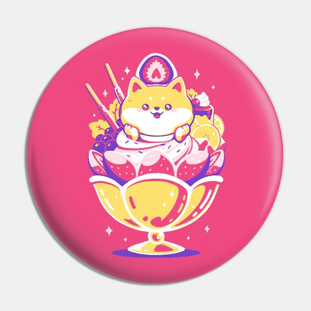 Shiba Sundae Pin by Pixeleyebat