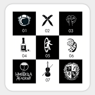 Netflix Umbrella Academy Stickers Teepublic