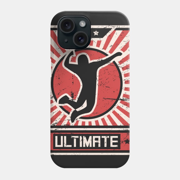 ULTIMATE Frisbee | Propaganda Poster Phone Case by MeatMan