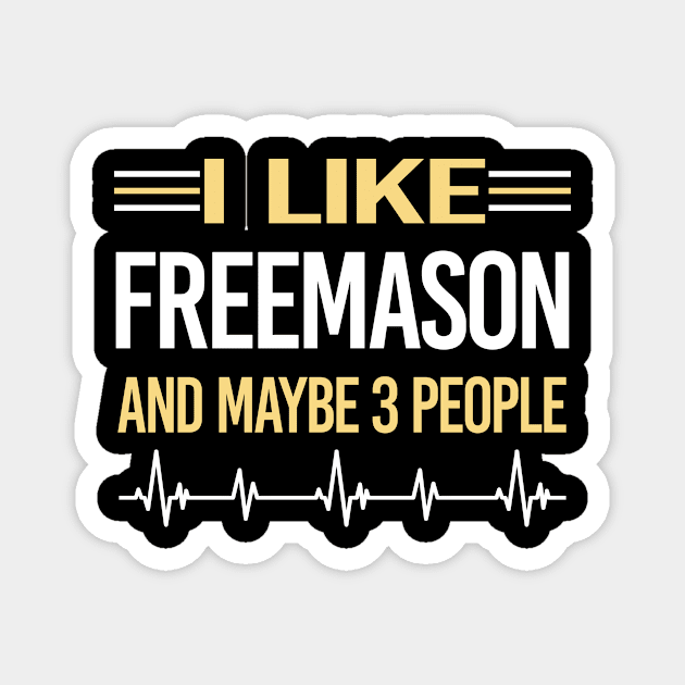 3 People Freemason Freemasonry Masonry Masonic Mason Stonemason Illuminati Magnet by relativeshrimp