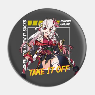 Nakiri Ayame - second generation of VTubers Pin