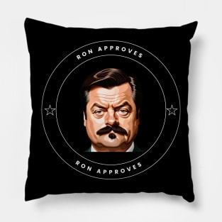 Ron Approves Funny Design Pillow