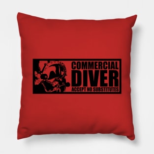 Commercial Diver (subdued) Pillow