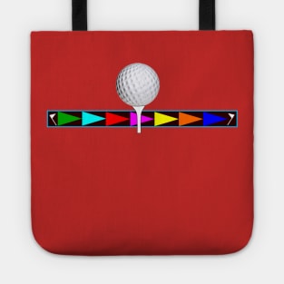 Golf Ball Tee up (small logo) Tote