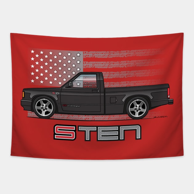 USA Black 2 Tapestry by JRCustoms44