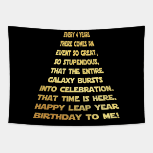 LEAP YEAR BIRTHDAY FUTURISTIC Tapestry