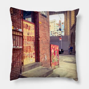 House Street Art Graffiti Dumbo Brooklyn NYC Pillow