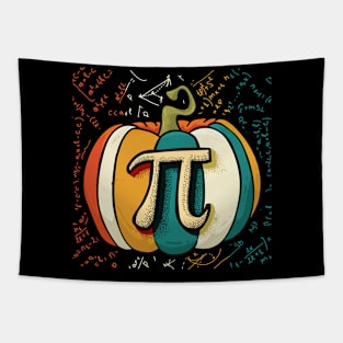 Pumpkin Pie Math Funny Halloween Thanksgiving Pi Day Tapestry