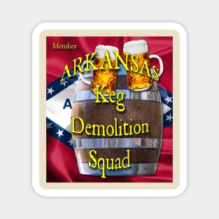 Arkansas Keg Demolition Squad Magnet