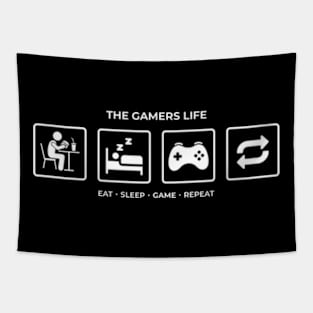 Eat, Sleep, Games V.2 Tapestry