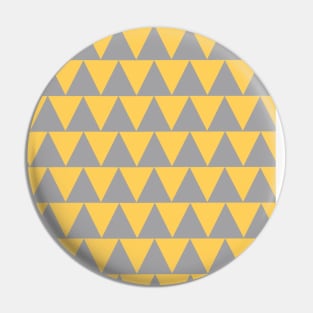 Grey and Mustard Yellow Zig Zag Design Pin