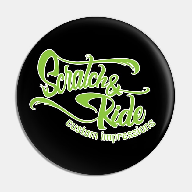 Scratch & Ride Brand (Lime Logo) Pin by Scratch&Ride