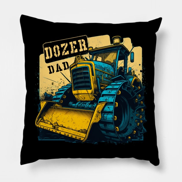Dozer Dad Pillow by AI studio