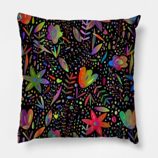 Flower Face Cute Floral Pillow