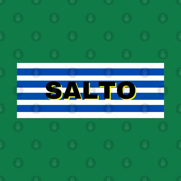 Salto City in Uruguay Flag Stripes by aybe7elf