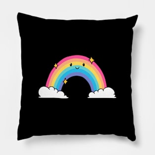 Happy Rainbow Kawaii Pillow