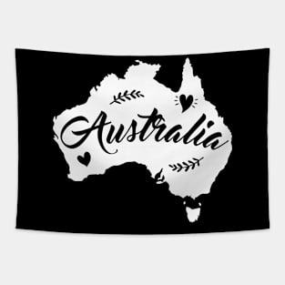 Australia Map Travel & Animal Lover State Home Australian Tapestry