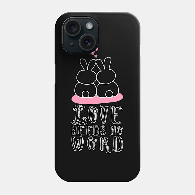 'Love Needs No Words' Autism Awareness Shirt Phone Case by ourwackyhome