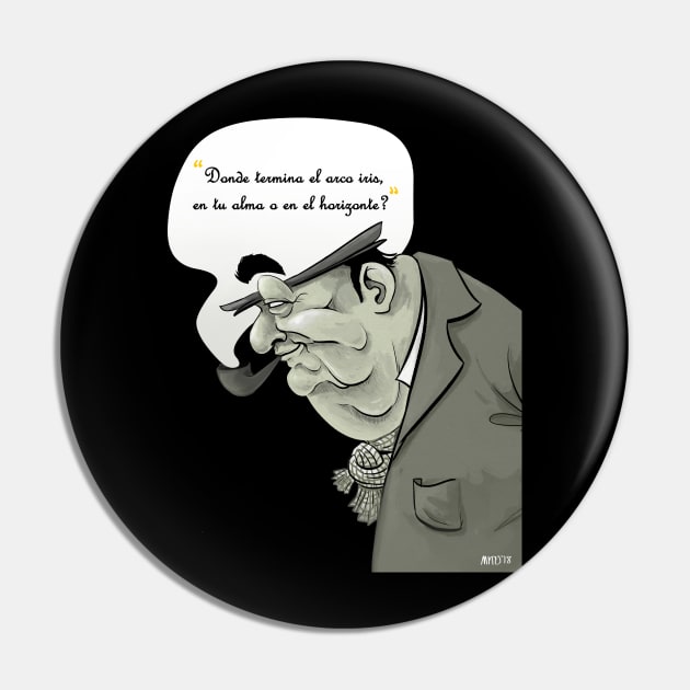 Pablo Neruda Pin by MituCartoon