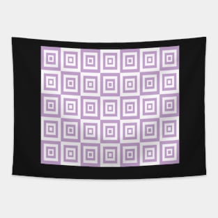 Abstract geometric pattern - purple and white. Tapestry