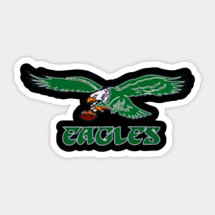 RARE 1960's Philadelphia Eagles 4 Square Inch Old Logo Sticker, VERY COOL!!
