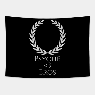 Psyche Loves Eros - Ancient Greek & Roman Mythology Tapestry