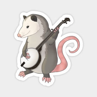 Banjo playing possum dude Magnet