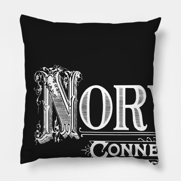 Vintage Norwich, CT Pillow by DonDota