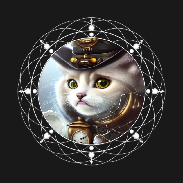 Cute little steampunk kitten by Nicky2342