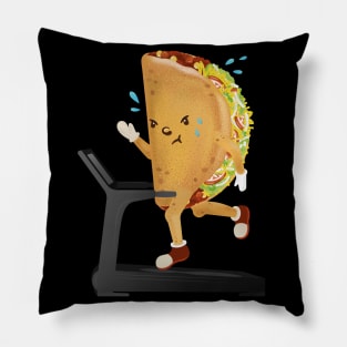 Funny Taco Gym shirt Pillow