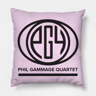 Phil Gammage Quartet "Globe" dark on light Pillow