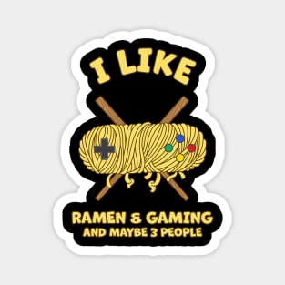 Funny Gaming Nerd Ramen Noodles Video Gamepad Magnet