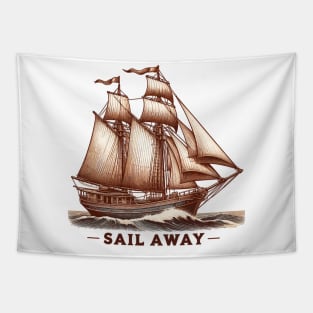 Sailboat Tapestry