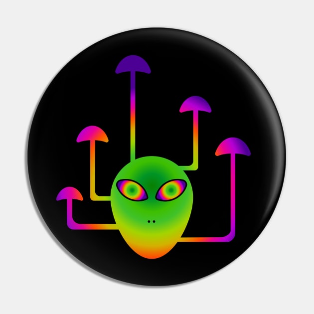 trippy mushroom alien Pin by QuickSilverfish