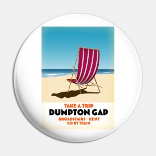 Dumpton Gap Seaside travel poster Pin