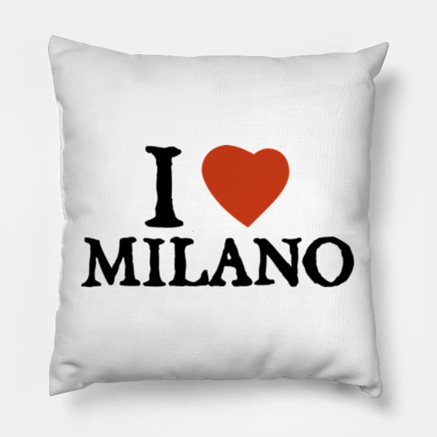 I Love I Heart Milano Pillow by  hal mafhoum?