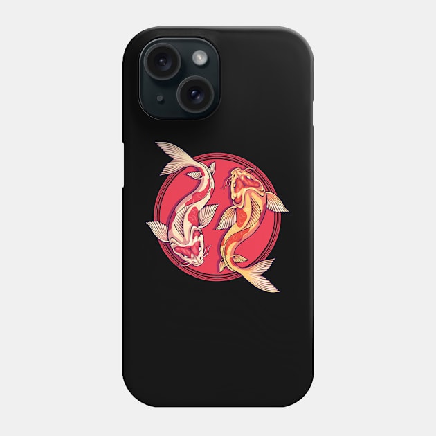 Koi Carp Phone Case by Dreaming Olga