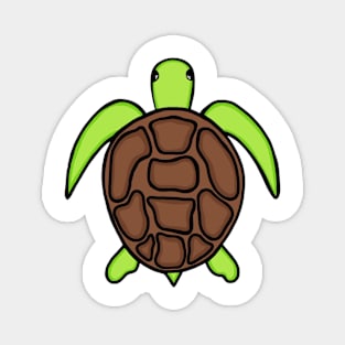 Adorable And Cute Turtle Green And Brown Color Magnet