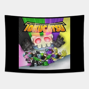 Team Pose Cover Art Tapestry