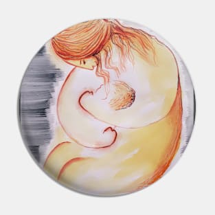 Mother And Child Pin