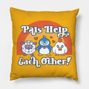 Pals Help Each Other Pillow