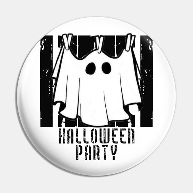 Halloween Ghost Art Pin by Behemoth