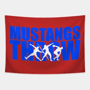 Mustangs Throw Team Shirt Tapestry