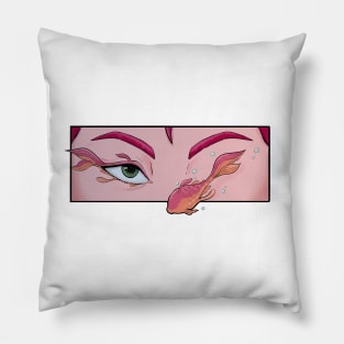 Surreal eye make up Pillow