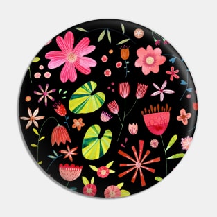 Wild Meadow Flowers Pin