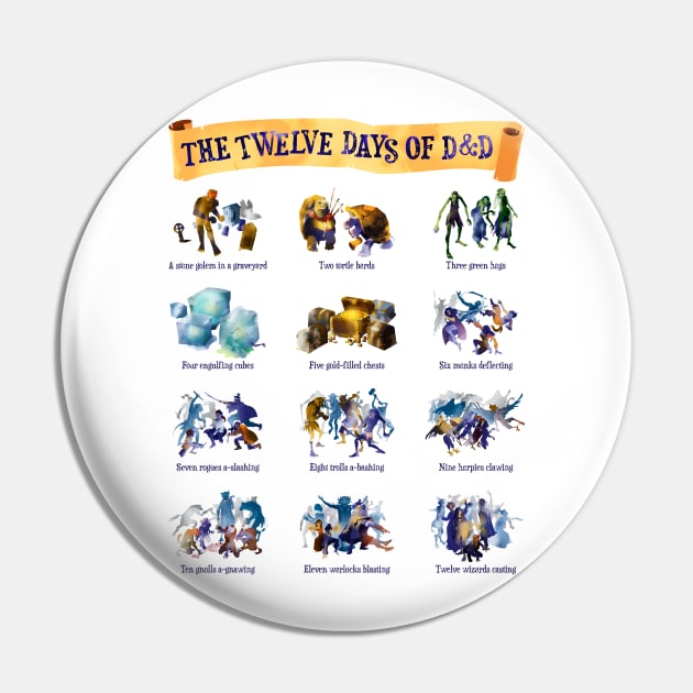 The twelve days of D&D Pin by Inchpenny