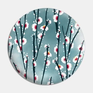 Plum Blossom Branch Pattern Pin