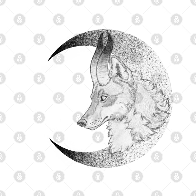 Moon Wolf by Earthy Fauna & Flora