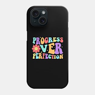 Progress Over Perfection Back To School Teacher Phone Case