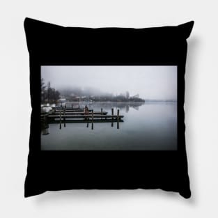 Worthersee Lake South Shore in Austria Pillow